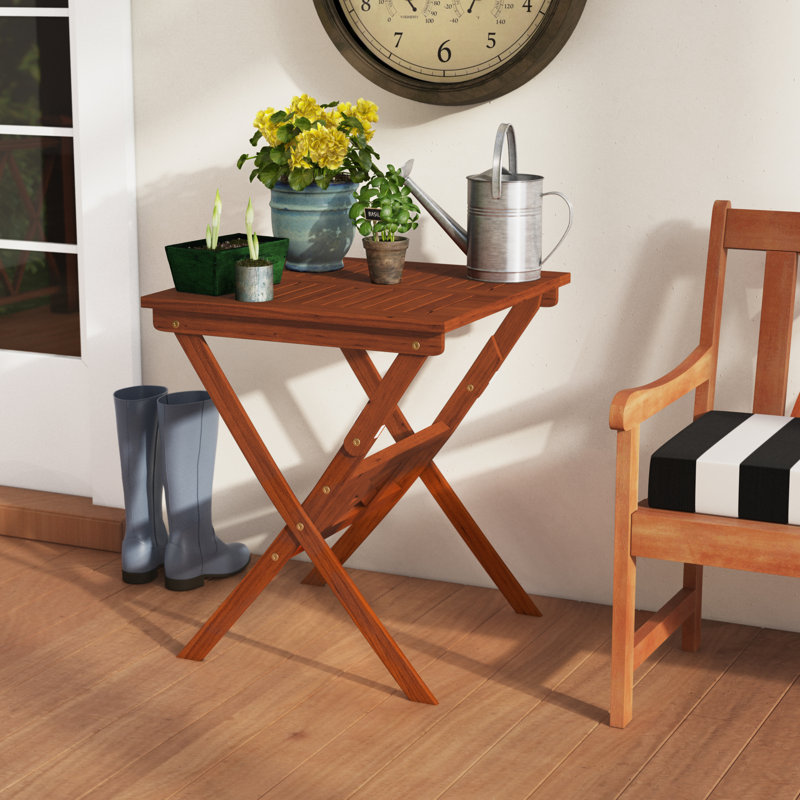 Beachcrest Home Amabel Folding Wooden Bistro Table & Reviews Wayfair.ca